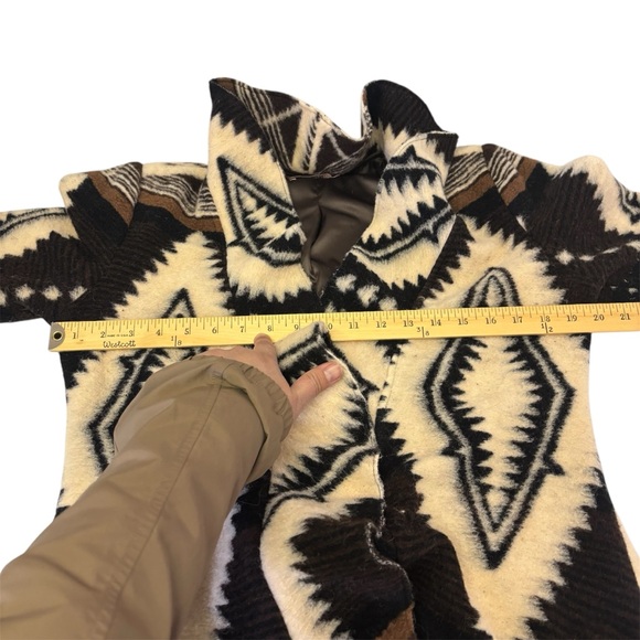 Bronté Aztec Wool Blend Lined Cardigan Jacket Women’s Size Small - Picture 12 of 12